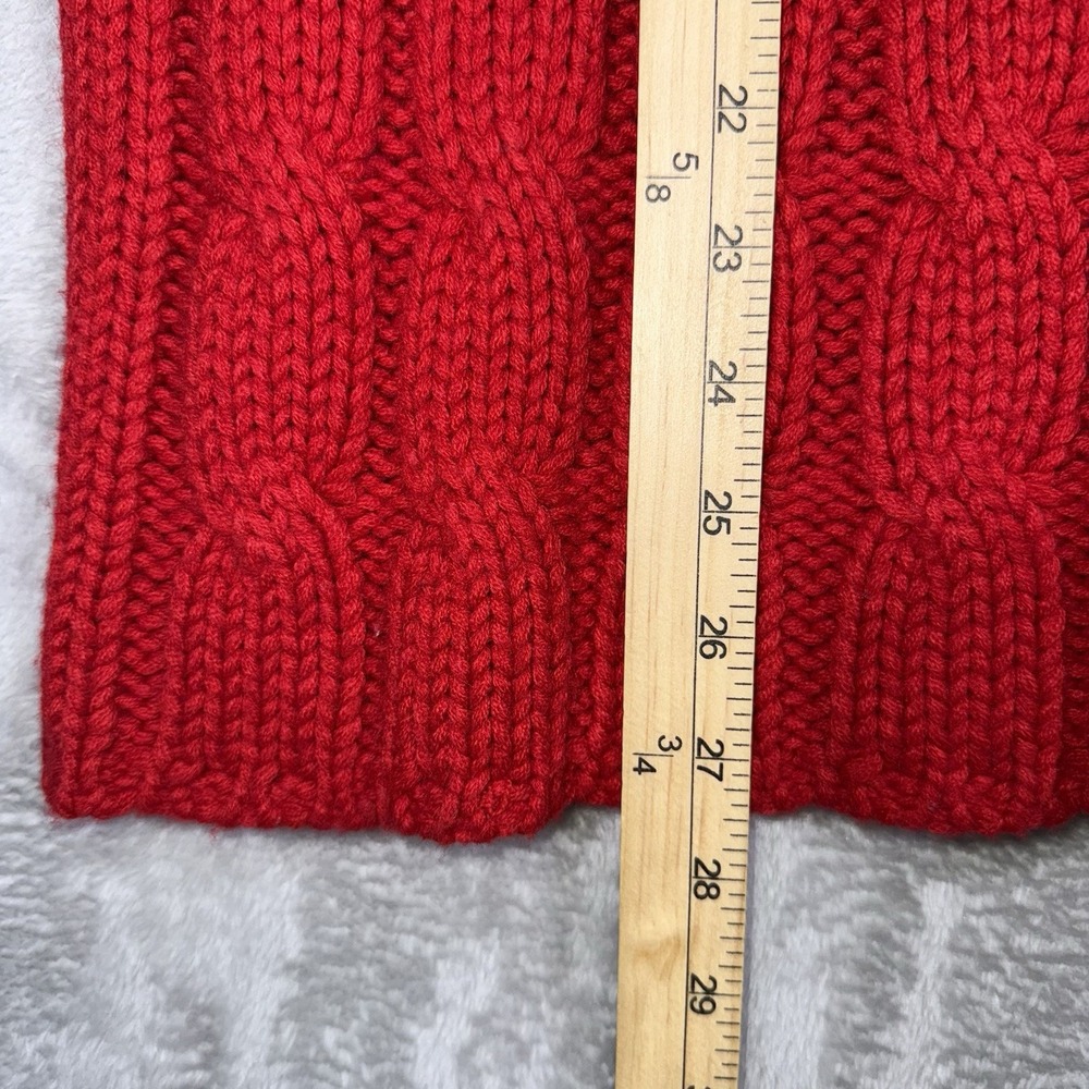 Willi Smith Ribbed Chunky Knit Turtleneck Sweater Pullover‎ Wool Italy Classic - Picture 6 of 8